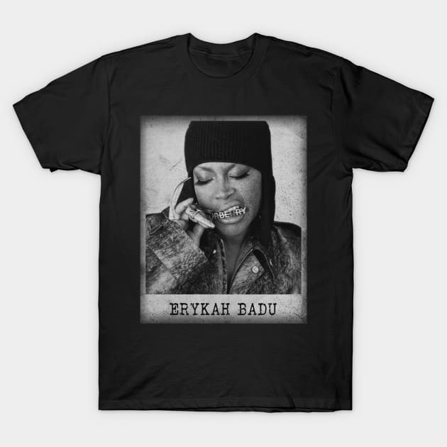 Erykah Badu Distressed T-Shirt by j.adevelyn